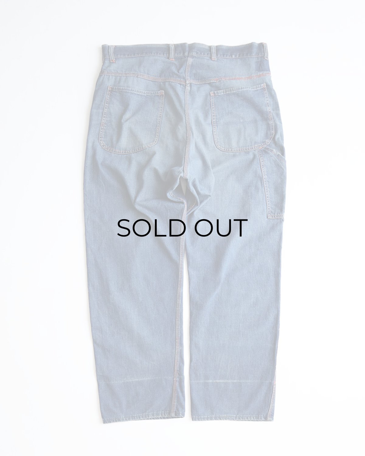 画像3: 50's-60's DEVIL DOG COTTON DENIM PAINTER PANTS 【W38 x L30 程度】 (3)