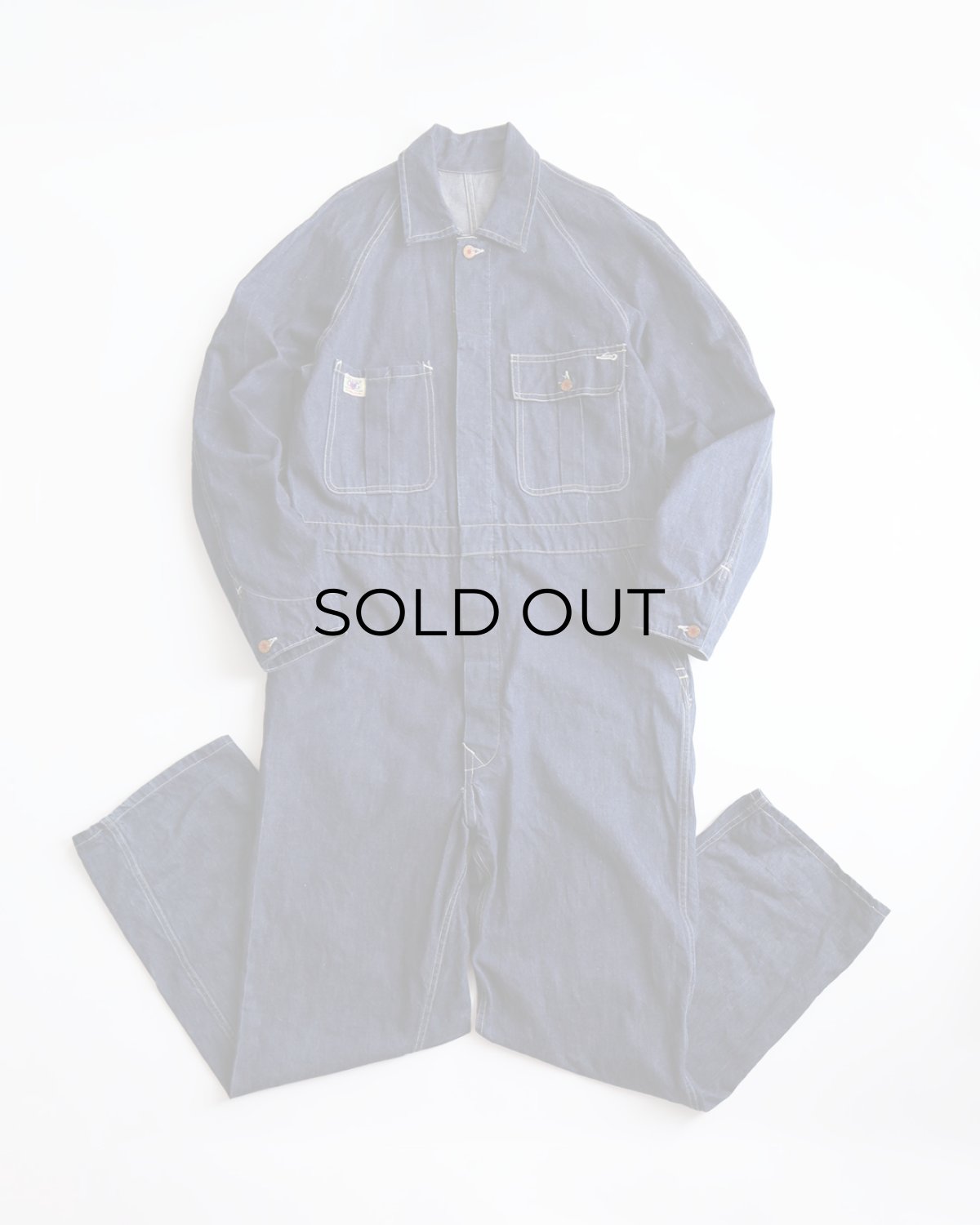 画像1: 50's The Great Western Garment COTTON DENIM WORK COVERALL "MINT CONDITION" (1)