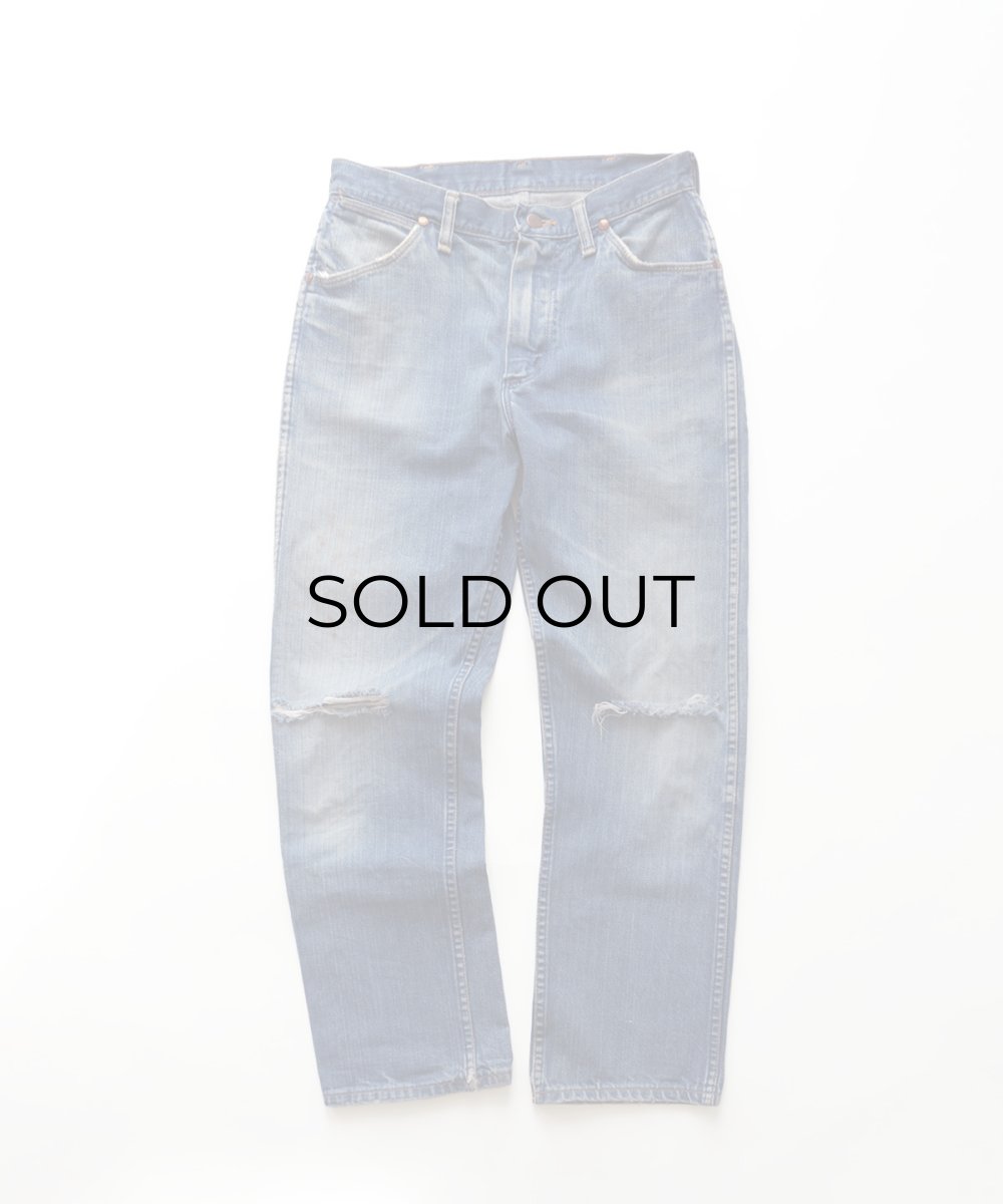 画像1: 70's MAVERICK COTTON BROKEN DENIM 5-POCKET PANTS 【SIZE : W30 x L28.5 程度】 (1)