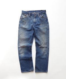 画像1: 70's MAVERICK COTTON BROKEN DENIM 5-POCKET PANTS 【SIZE : W30 x L28.5 程度】 (1)