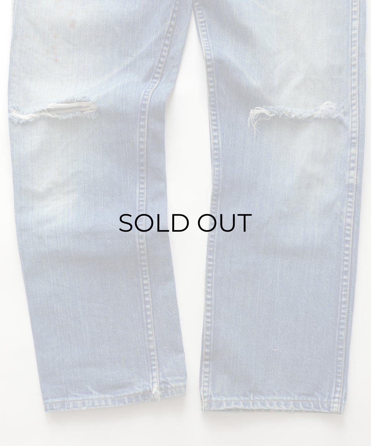 画像5: 70's MAVERICK COTTON BROKEN DENIM 5-POCKET PANTS 【SIZE : W30 x L28.5 程度】 (5)