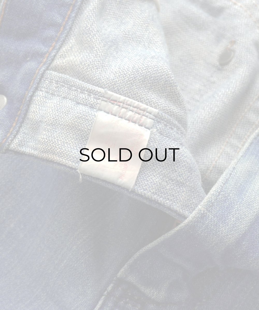 画像8: 70's MAVERICK COTTON BROKEN DENIM 5-POCKET PANTS 【SIZE : W30 x L28.5 程度】 (8)