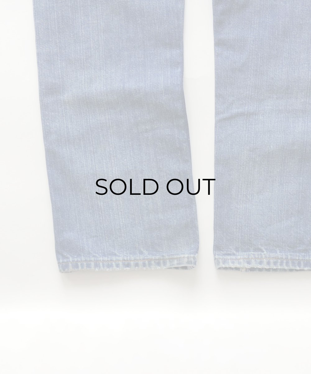 画像7: 70's MAVERICK COTTON BROKEN DENIM 5-POCKET PANTS 【SIZE : W30 x L28.5 程度】 (7)