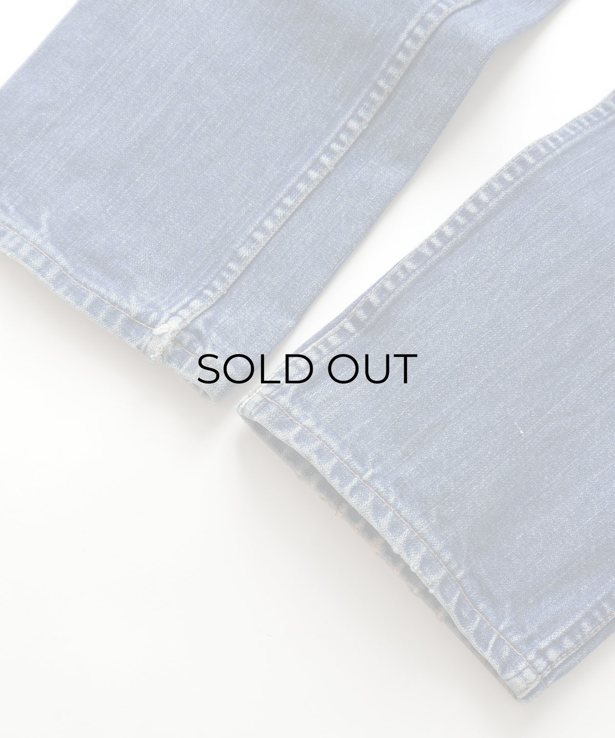 画像15: 70's MAVERICK COTTON BROKEN DENIM 5-POCKET PANTS 【SIZE : W30 x L28.5 程度】 (15)