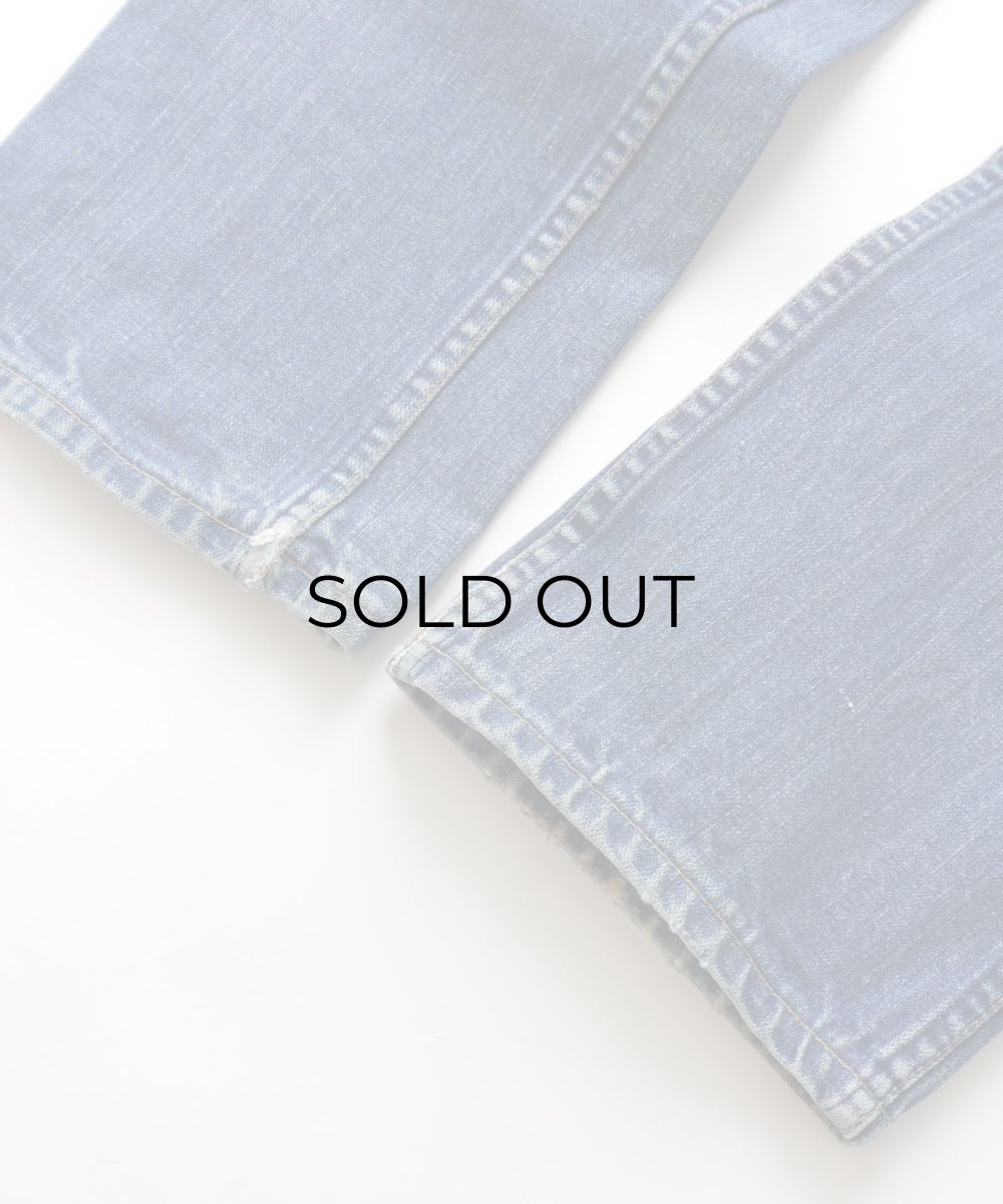 画像15: 70's MAVERICK COTTON BROKEN DENIM 5-POCKET PANTS 【SIZE : W30 x L28.5 程度】 (15)