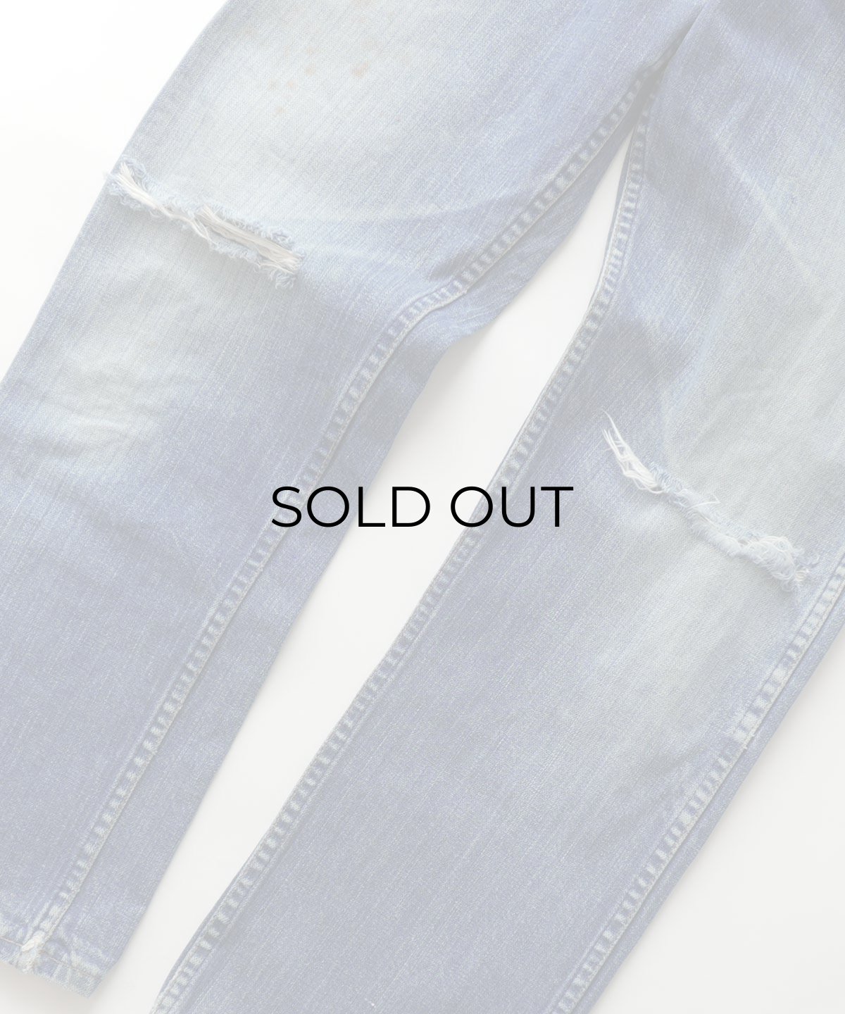 画像14: 70's MAVERICK COTTON BROKEN DENIM 5-POCKET PANTS 【SIZE : W30 x L28.5 程度】 (14)