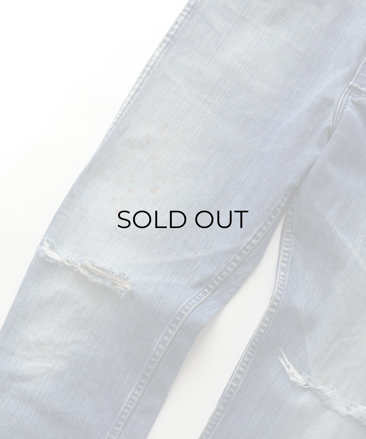 画像13: 70's MAVERICK COTTON BROKEN DENIM 5-POCKET PANTS 【SIZE : W30 x L28.5 程度】 (13)