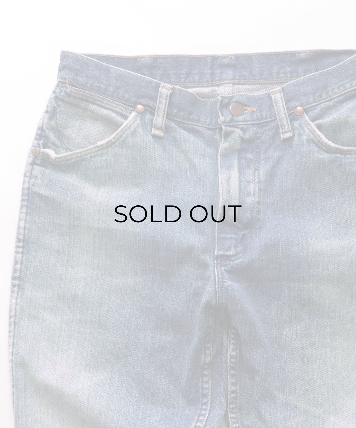 画像3: 70's MAVERICK COTTON BROKEN DENIM 5-POCKET PANTS 【SIZE : W30 x L28.5 程度】 (3)