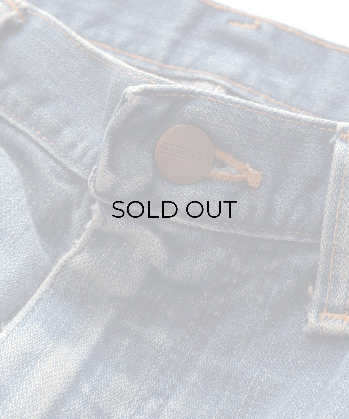 画像10: 70's MAVERICK COTTON BROKEN DENIM 5-POCKET PANTS 【SIZE : W30 x L28.5 程度】 (10)