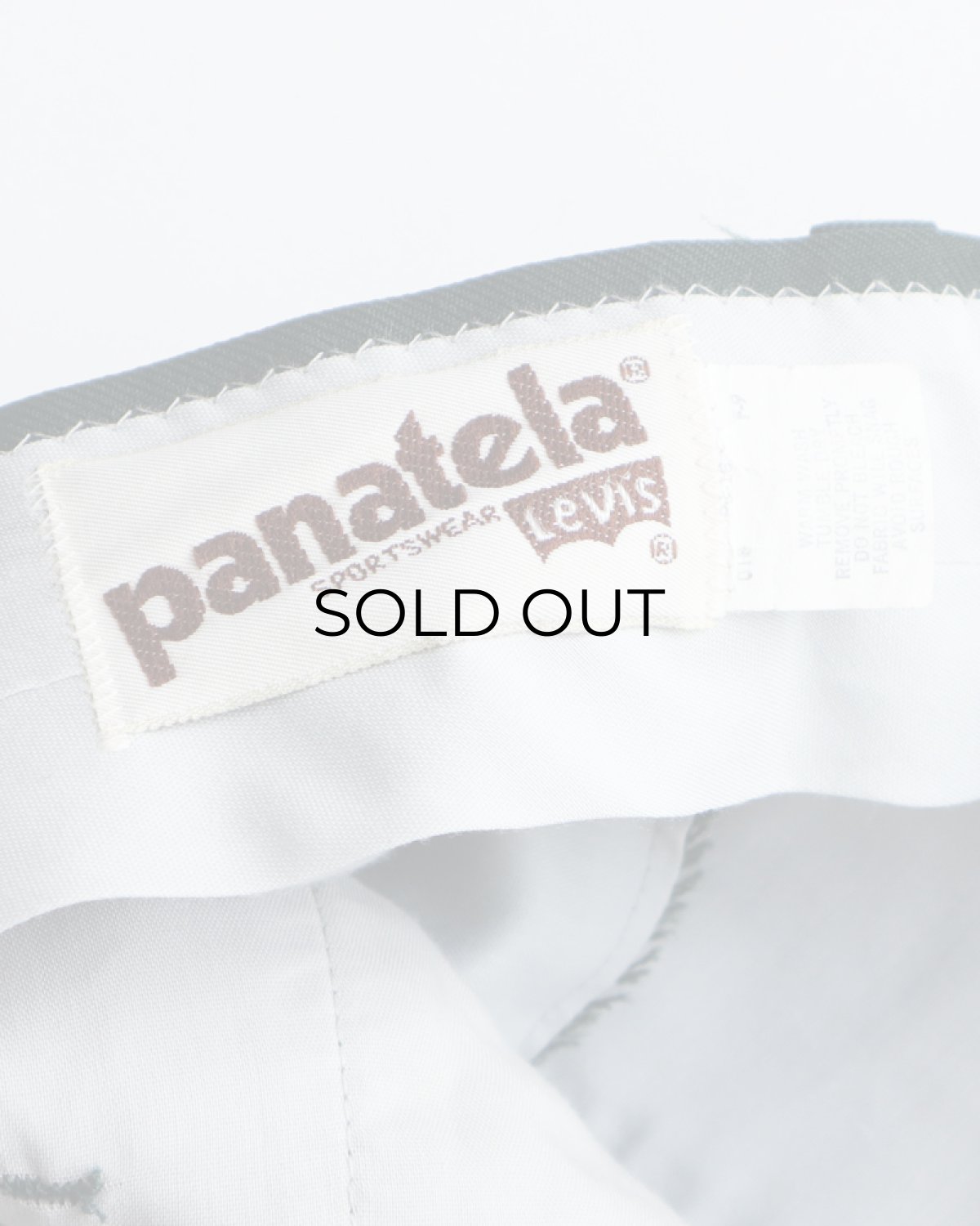 画像8: 70's LEVI'S "Panatela" POLYESTER BOOTS CUT PANTS 【SIZE : W34 x L34 程度】 (8)