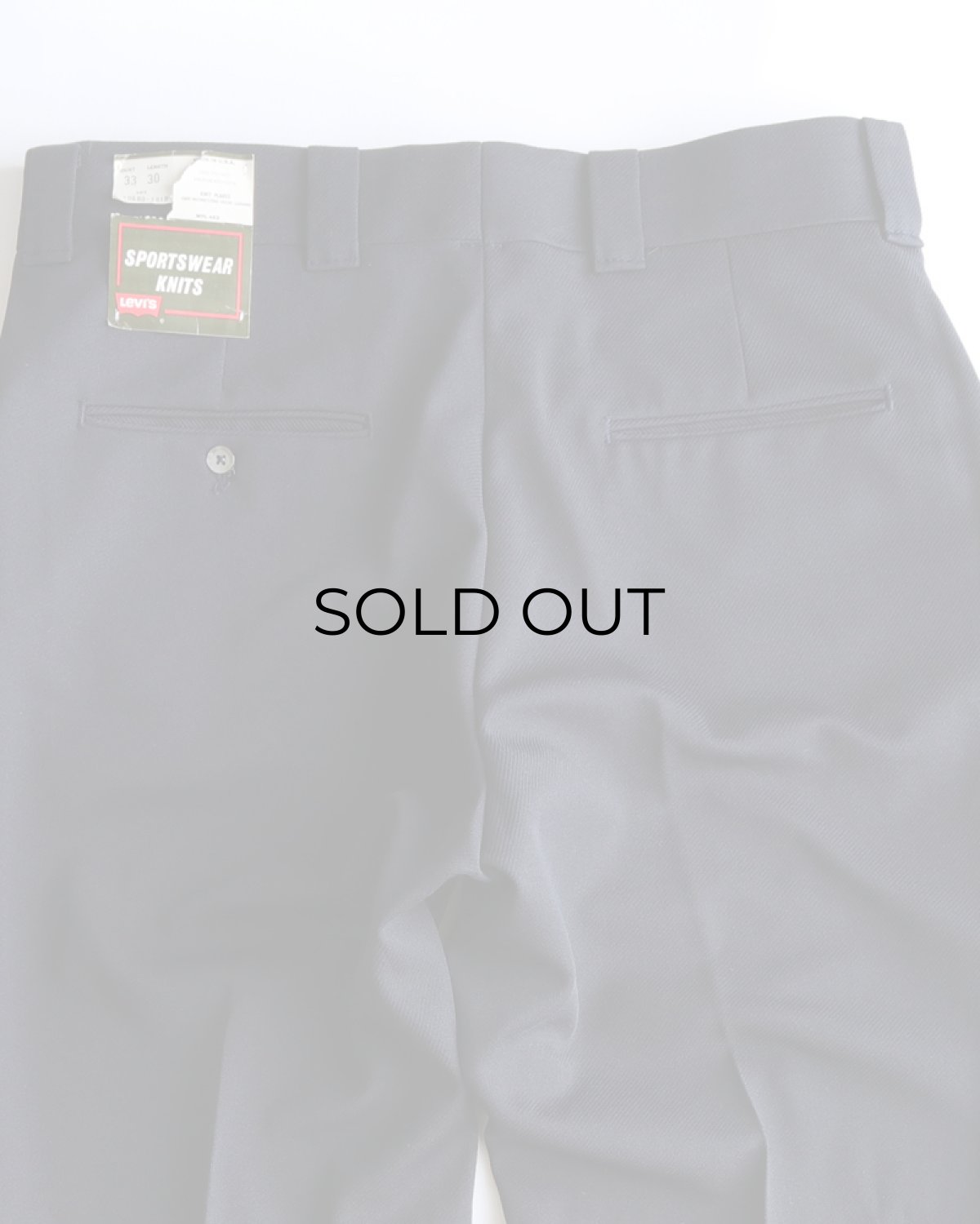 画像7: 〜80's LEVI'S "SPORTSWEAR KNITS" POLYESTER FLARE PANTS "DEADSTOCK" 【SIZE : W33 x L30 程度】 (7)
