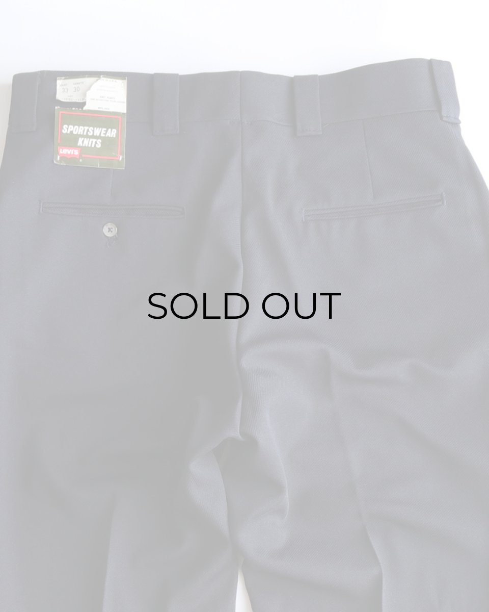画像7: 〜80's LEVI'S "SPORTSWEAR KNITS" POLYESTER FLARE PANTS "DEADSTOCK" 【SIZE : W33 x L30 程度】 (7)
