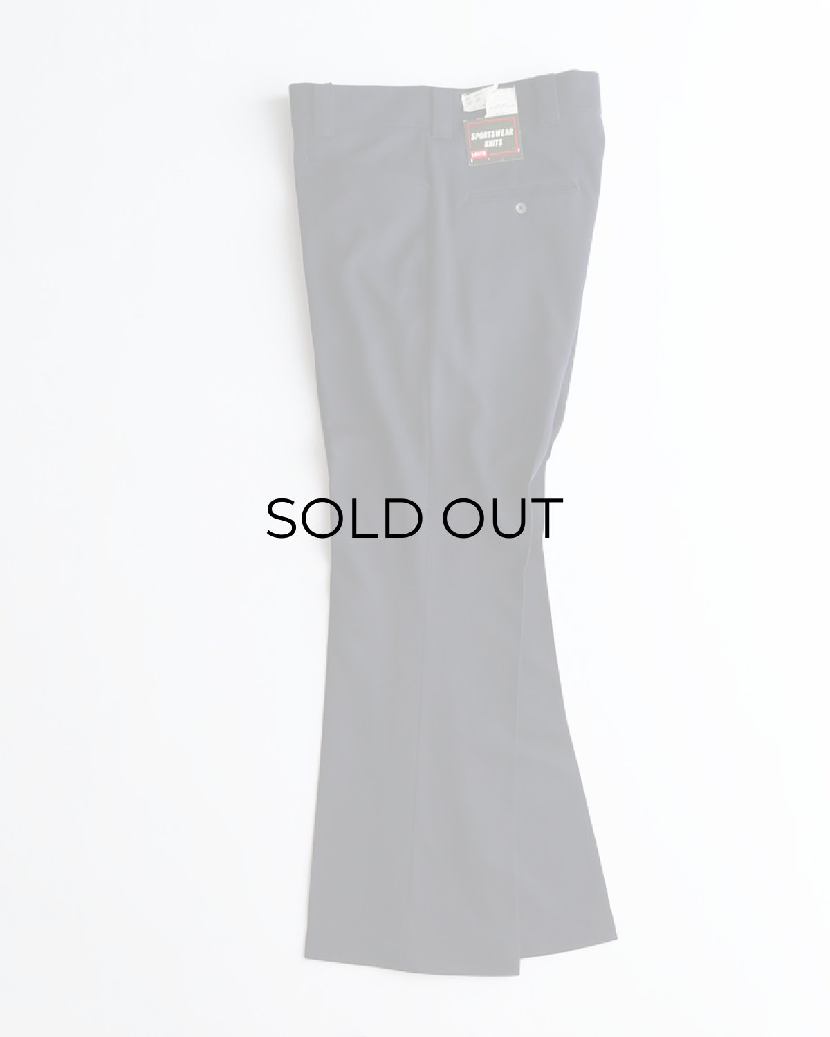 画像2: 〜80's LEVI'S "SPORTSWEAR KNITS" POLYESTER FLARE PANTS "DEADSTOCK" 【SIZE : W33 x L30 程度】 (2)