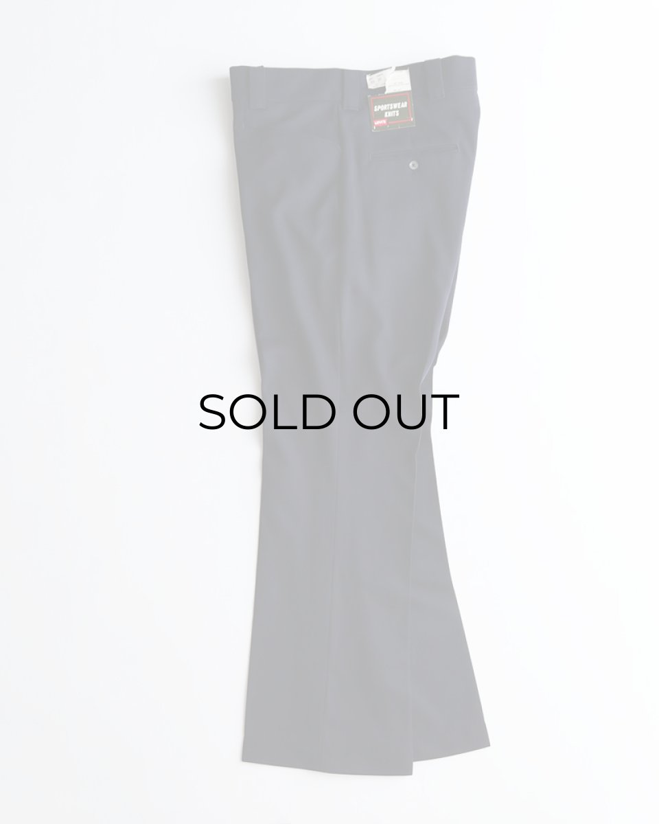 画像2: 〜80's LEVI'S "SPORTSWEAR KNITS" POLYESTER FLARE PANTS "DEADSTOCK" 【SIZE : W33 x L30 程度】 (2)