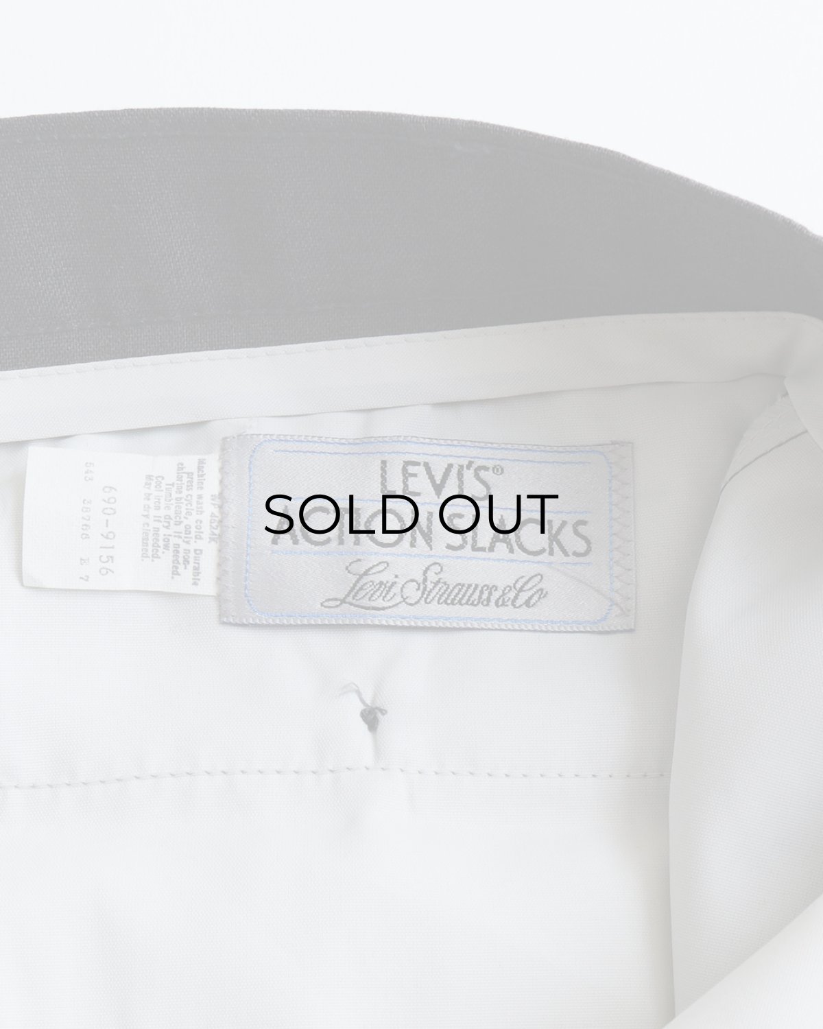 画像7: 〜90's LEVI'S "ACTION SLACKS" POLYESTER SLACKS "MADE IN USA" 【SIZE : W38 x L32 程度】 (7)