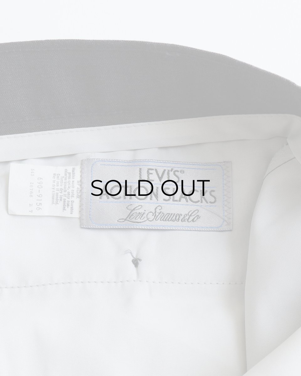 画像7: 〜90's LEVI'S "ACTION SLACKS" POLYESTER SLACKS "MADE IN USA" 【SIZE : W38 x L32 程度】 (7)