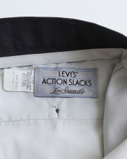 画像7: 〜90's LEVI'S "ACTION SLACKS" POLYESTER SLACKS "MADE IN USA" 【SIZE : W38 x L32 程度】 (7)