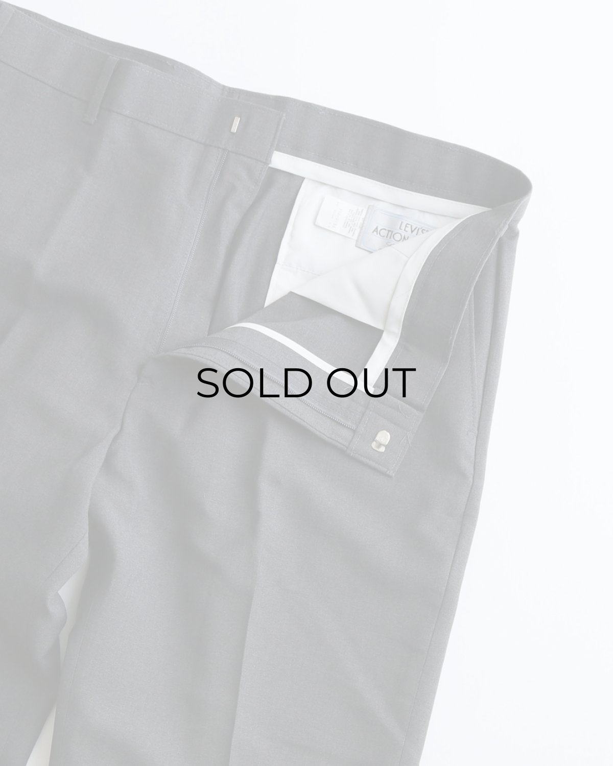 画像4: 〜90's LEVI'S "ACTION SLACKS" POLYESTER SLACKS "MADE IN USA" 【SIZE : W38 x L32 程度】 (4)