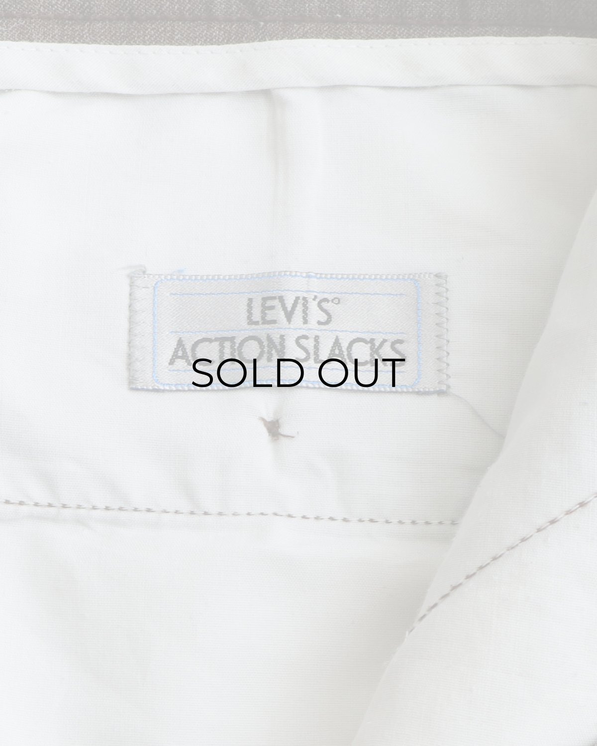 画像6: 〜90's LEVI'S "ACTION SLACKS" POLYESTER SLACKS "MADE IN USA" 【SIZE : W36 x L34 程度】 (6)