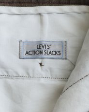 画像6: 〜90's LEVI'S "ACTION SLACKS" POLYESTER SLACKS "MADE IN USA" 【SIZE : W36 x L34 程度】 (6)