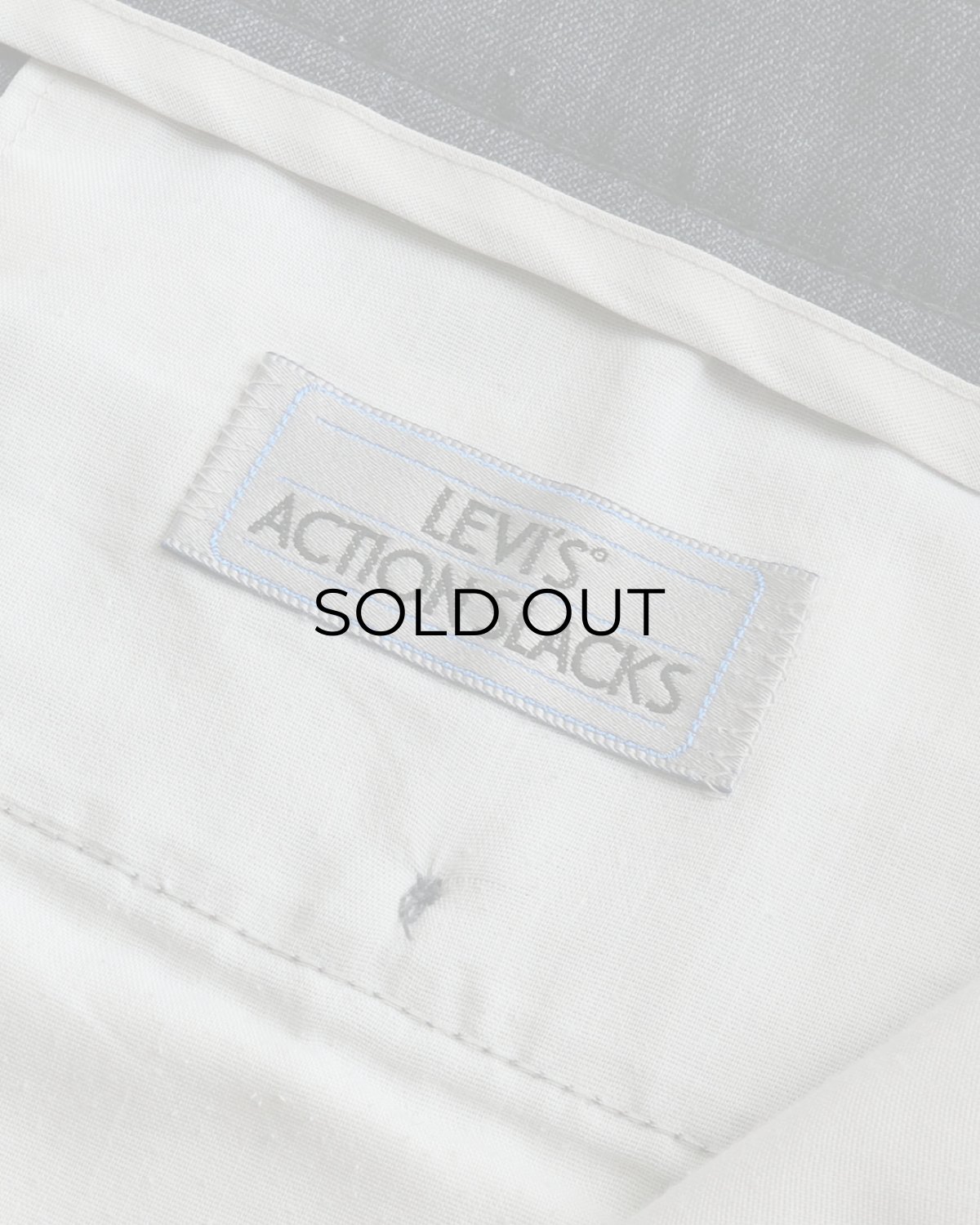 画像7: 〜90's LEVI'S "ACTION SLACKS" POLYESTER SLACKS "MADE IN USA" 【SIZE : W38 x L28.5 程度】 (7)