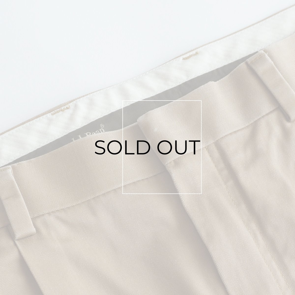 画像9: L.L. Bean COTTON TWILL TUCK PANTS【W34 x L31 程度】 (9)