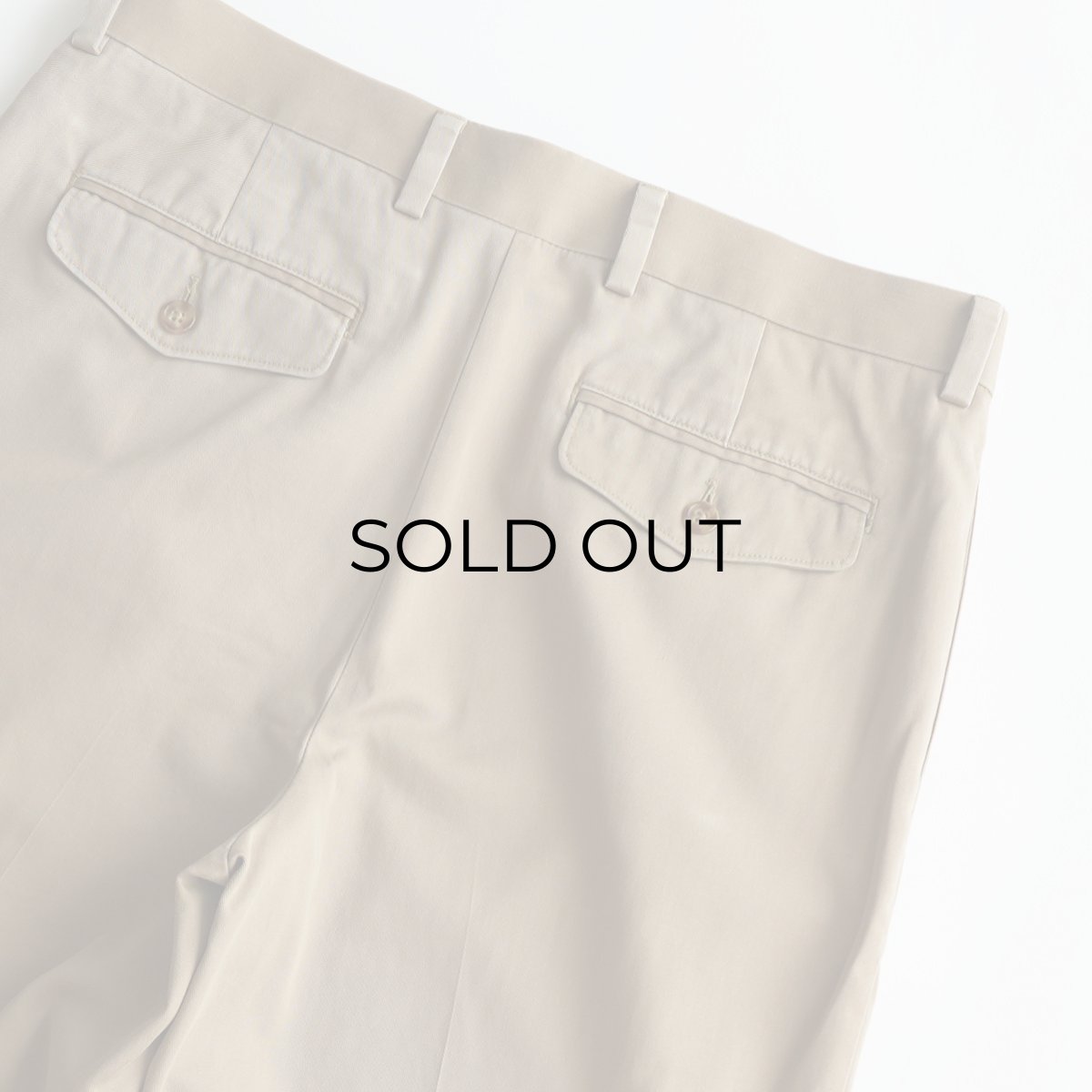 画像6: L.L. Bean COTTON TWILL TUCK PANTS【W34 x L31 程度】 (6)