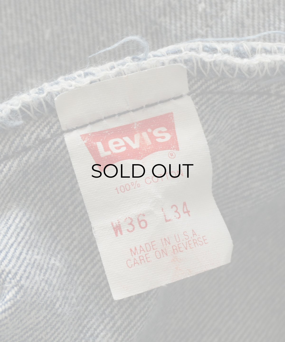 画像9: LEVI'S 501 DENIM PANTS "made in USA" "MINT CONDITION" 【W36 x L33 程度】 (9)