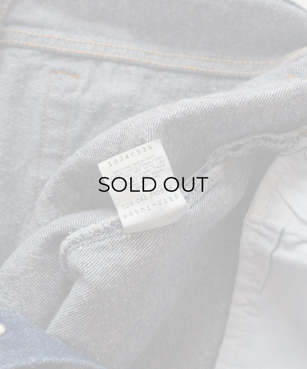 画像10: LEVI'S 501 DENIM PANTS "made in USA" "MINT CONDITION" 【W38 x L32 程度】 (10)