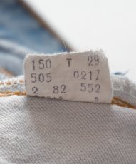 画像11: 80's LEVI'S 505 DENIM PANTS "INSEAM SINGLE" "BLACK BARTACK" "made in USA" 【W30 x L33 程度】 (11)