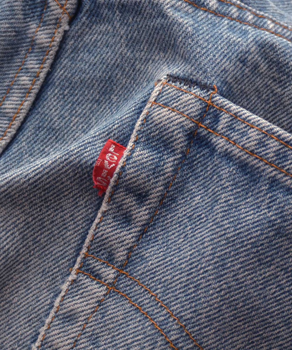 画像13: 80's LEVI'S 505 DENIM PANTS "INSEAM SINGLE" "BLACK BARTACK" "made in USA" 【W30 x L33 程度】 (13)