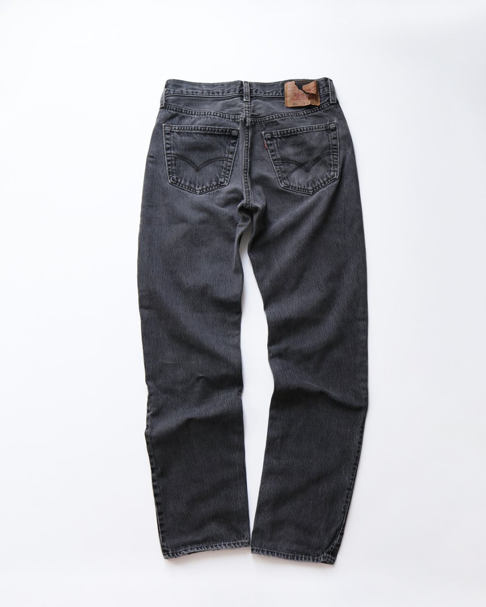 画像2: LEVI'S 501 BLACK DENIM PANTS "made in USA" 【W31 x L33 程度】 (2)