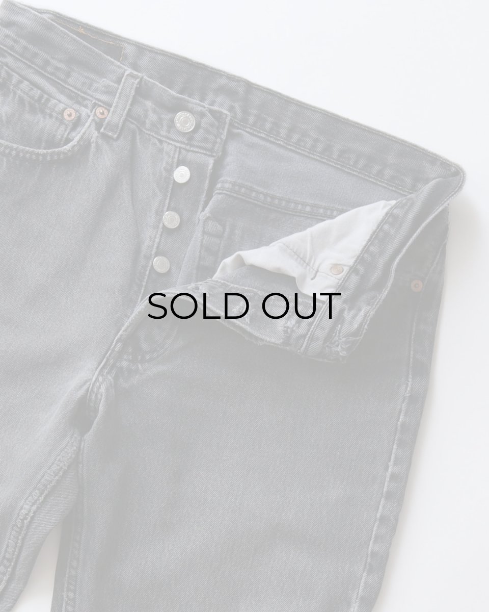画像3: LEVI'S 501 BLACK DENIM PANTS "made in USA" 【W31 x L33 程度】 (3)
