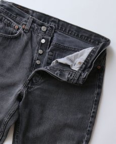 画像3: LEVI'S 501 BLACK DENIM PANTS "made in USA" 【W31 x L33 程度】 (3)