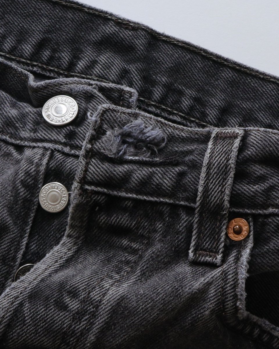画像9: LEVI'S 501 BLACK DENIM PANTS "made in USA" 【W31 x L33 程度】 (9)