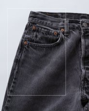 画像11: LEVI'S 501 BLACK DENIM PANTS "made in USA" 【W31 x L33 程度】 (11)