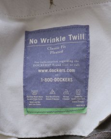 画像9: 〜00's DOCKERS COTTON TWILL TUCK PANTS【W36 x L33 程度】 (9)