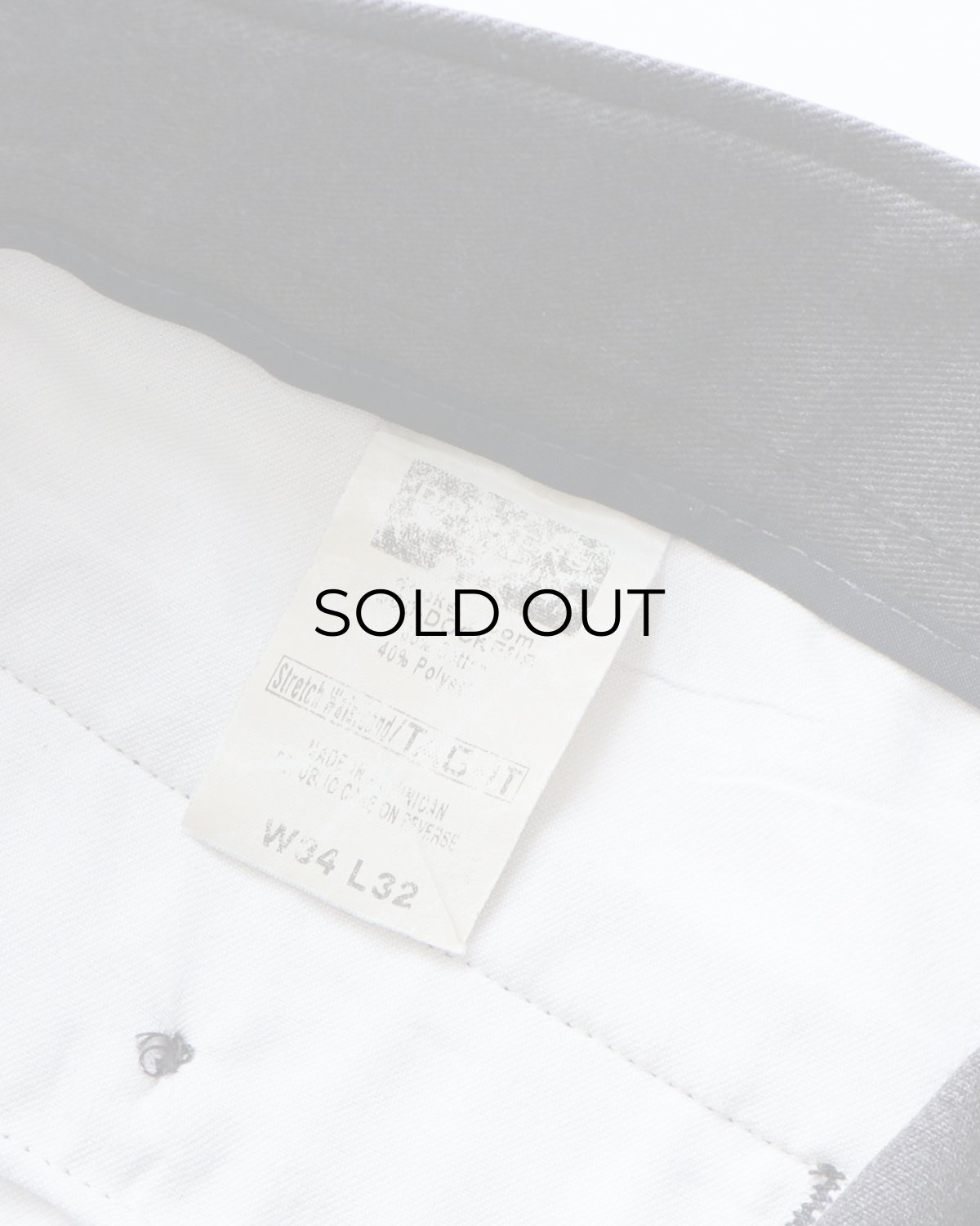 画像6: DOCKERS COTTON POLYESTER TWILL TUCK PANTS【W35 x L31 程度】 (6)