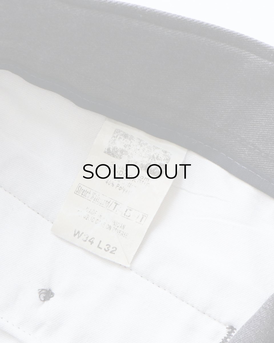 画像6: DOCKERS COTTON POLYESTER TWILL TUCK PANTS【W35 x L31 程度】 (6)