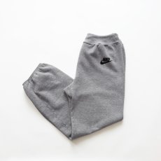 画像1: 〜80's NIKE LOGO FLOCK PRINT SWEAT PANTS "MADE IN USA" "MINT CONDITION" (1)