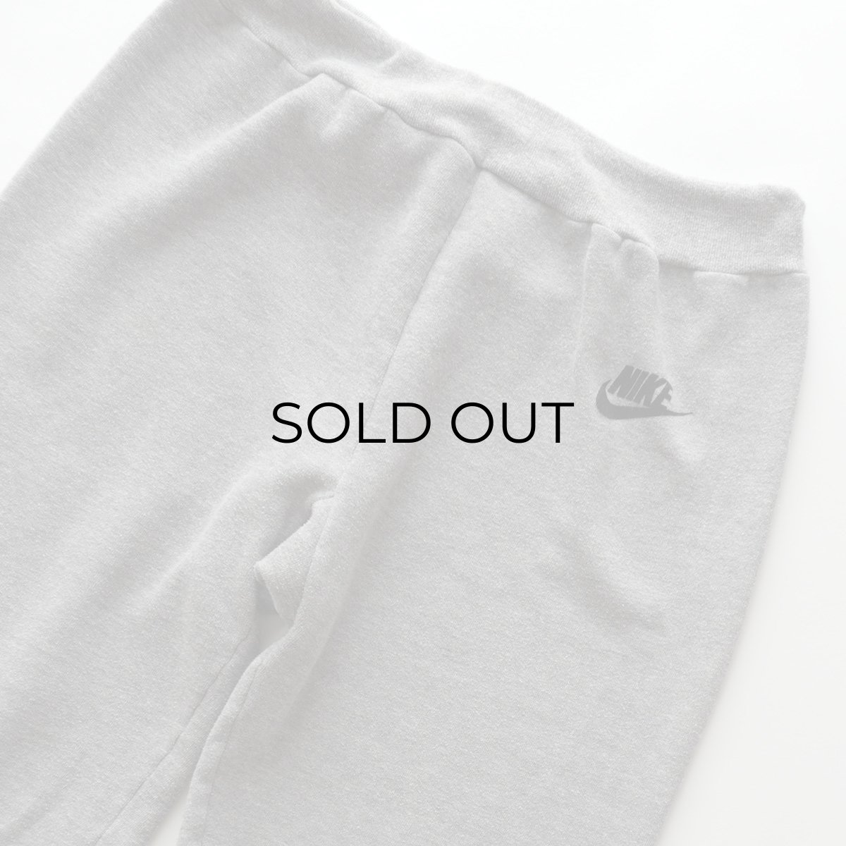 画像4: 〜80's NIKE LOGO FLOCK PRINT SWEAT PANTS "MADE IN USA" "MINT CONDITION" (4)