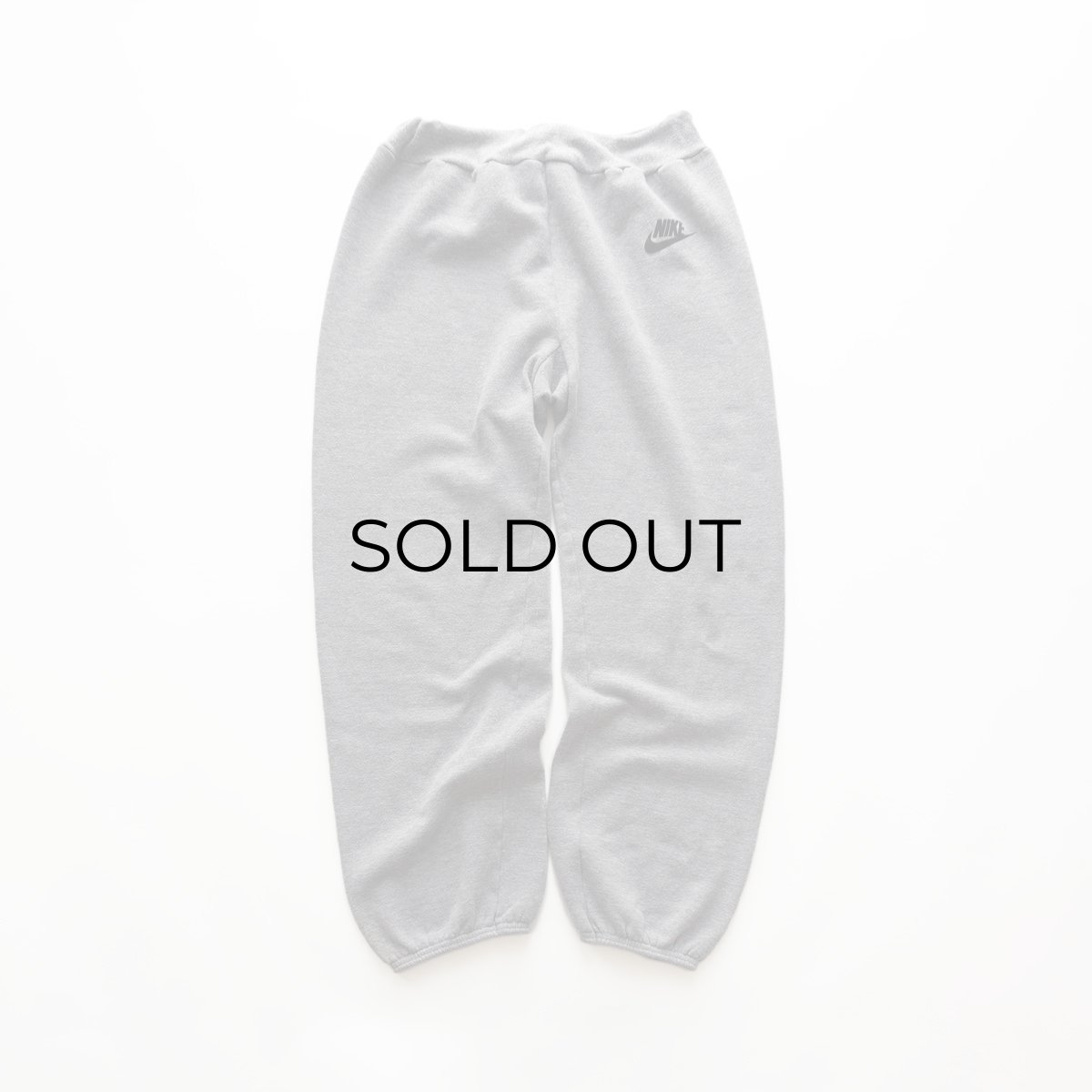 画像2: 〜80's NIKE LOGO FLOCK PRINT SWEAT PANTS "MADE IN USA" "MINT CONDITION" (2)