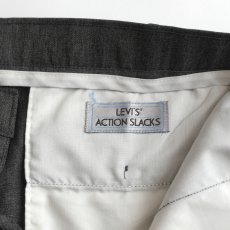 画像7: 〜90's LEVI'S "ACTION SLACKS" POLYESTER SLACKS "MADE IN USA" 【SIZE : W38 x L31 程度】 (7)