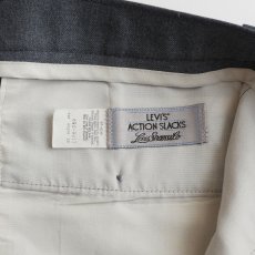 画像7: 〜90's LEVI'S "ACTION SLACKS" POLYESTER SLACKS "MADE IN USA" 【SIZE : W36 x L31 程度】 (7)
