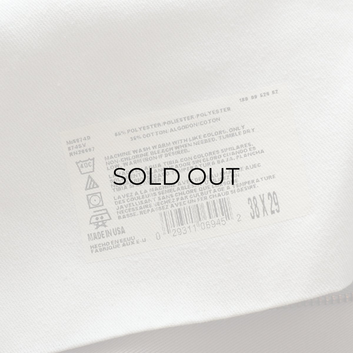 画像8: 〜90's Dickies 874 COTTON POLYESTER TWILL WORK PANTS "MADE IN USA"【W37 x L28 程度】 (8)