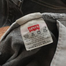 画像7: LEVI'S 501 BLACK DENIM PANTS "made in USA" 【W36 x L29 程度】 (7)