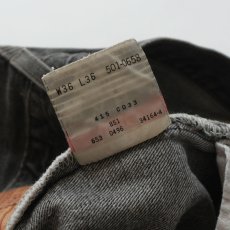画像8: LEVI'S 501 BLACK DENIM PANTS "made in USA" 【W36 x L29 程度】 (8)