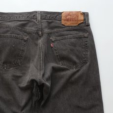画像5: LEVI'S 501 BLACK DENIM PANTS "made in USA" 【W36 x L29 程度】 (5)