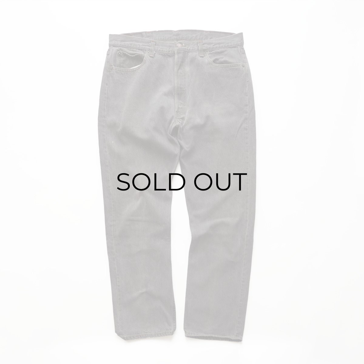 画像1: LEVI'S 501 BLACK DENIM PANTS "made in USA" 【W38 x L32 程度】 (1)