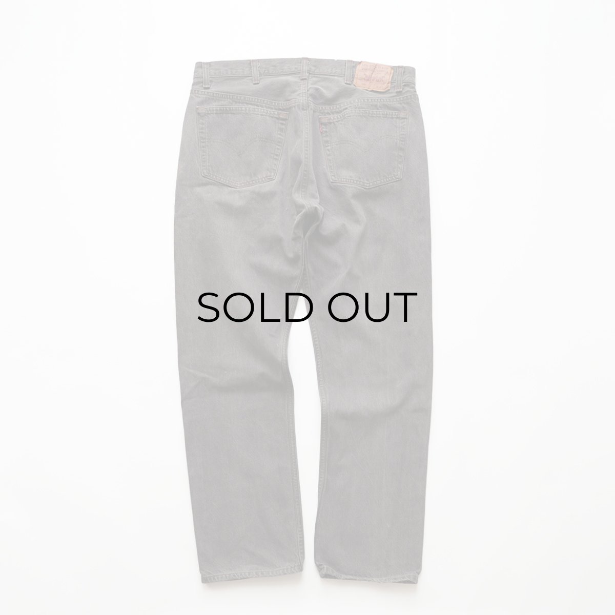 画像2: LEVI'S 501 BLACK DENIM PANTS "made in USA" 【W38 x L32 程度】 (2)